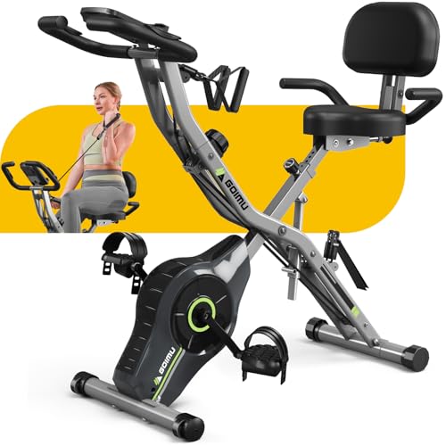 Folding Exercise Bike With Backrest