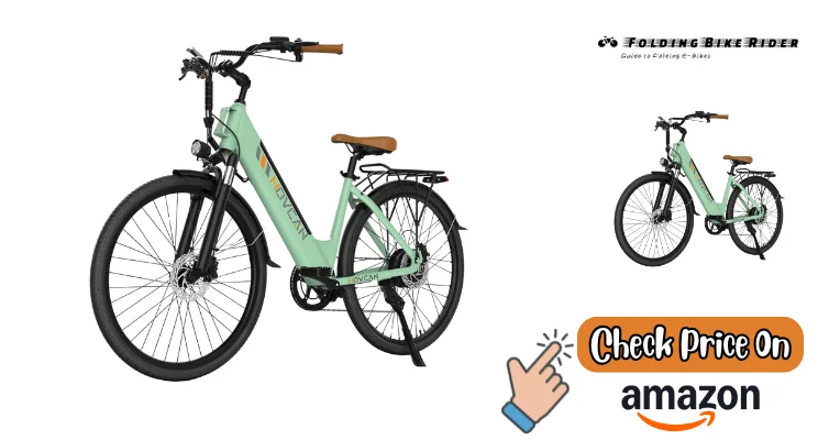 Movcan V80 Electric Bike, 1000W Motor 28MPH 26'' City Cruiser Ebike for Adults