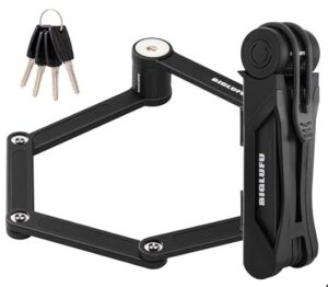 BIGLUFU Heavy Duty Folding Bike Lock