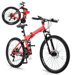CamPingSurvivals Foldable 21 Speed Mountain Bike