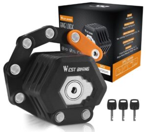 ICOCOPRO Folding Bike Lock with 3 Keys