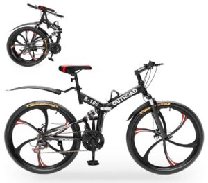 Outroad Folding Mountain Bike for Men