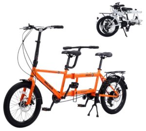 GOJLEX City Tandem Folding Bike